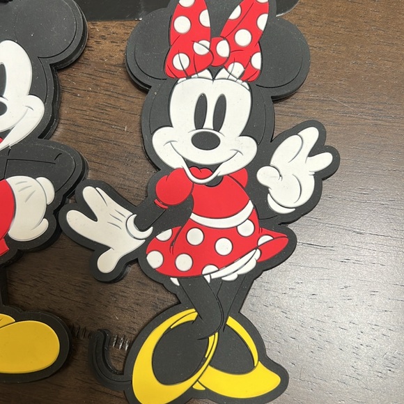 Disney Mickey And Minnie Mouse Set of Two Bag Tags - Picture 3 of 6